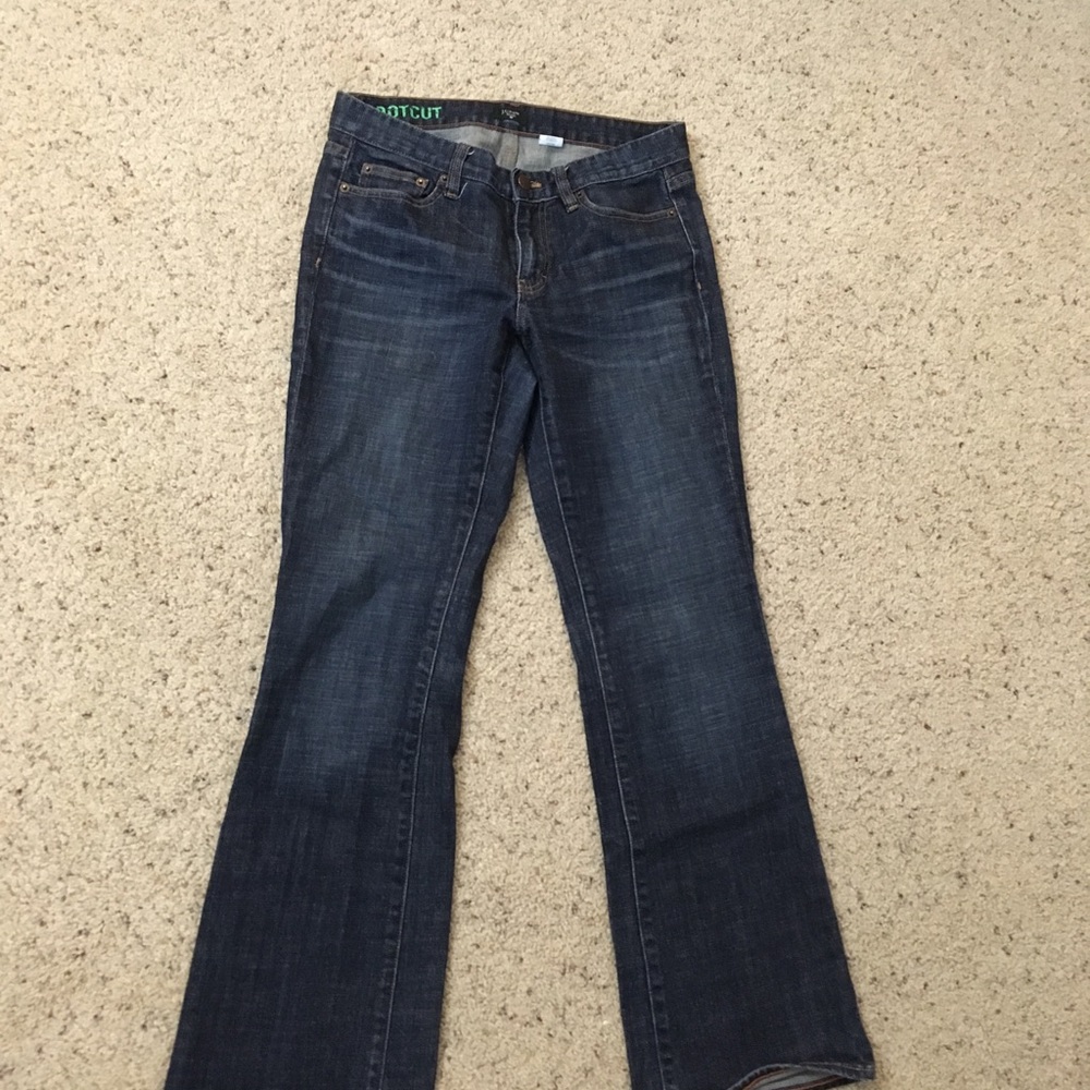 J Crew dark Blue jeans boot cut